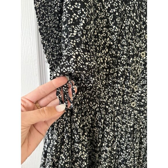 Free People One Fine Day Floral Babydoll Swing Mini Dress Size Medium - Picture 13 of 14